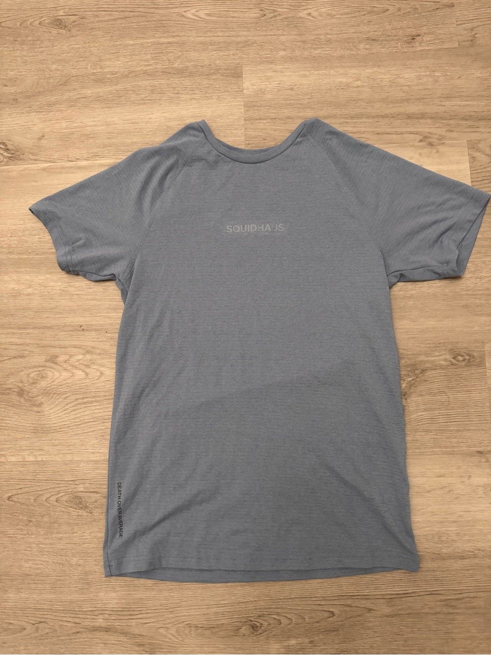 Squidhaus Short Sleeve Performance Shirt Mens Size Small Blue Athletic Gym